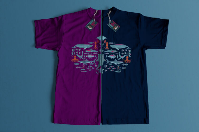 2 poleras mitad y mitad 7